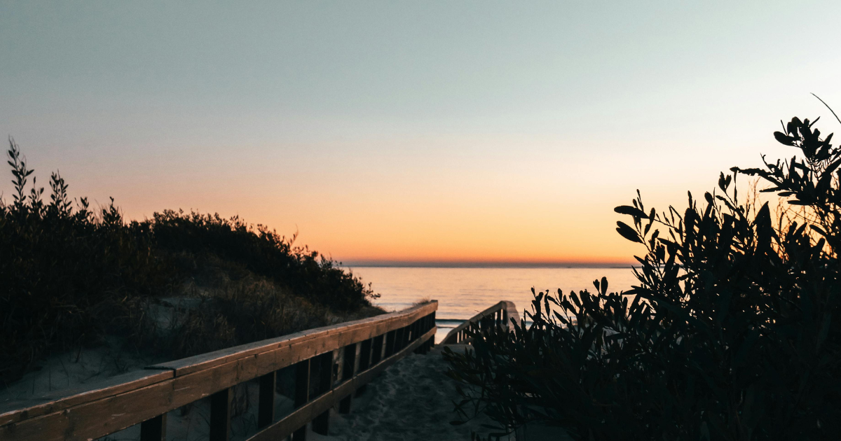 Sunset on Uruguayan Walkway