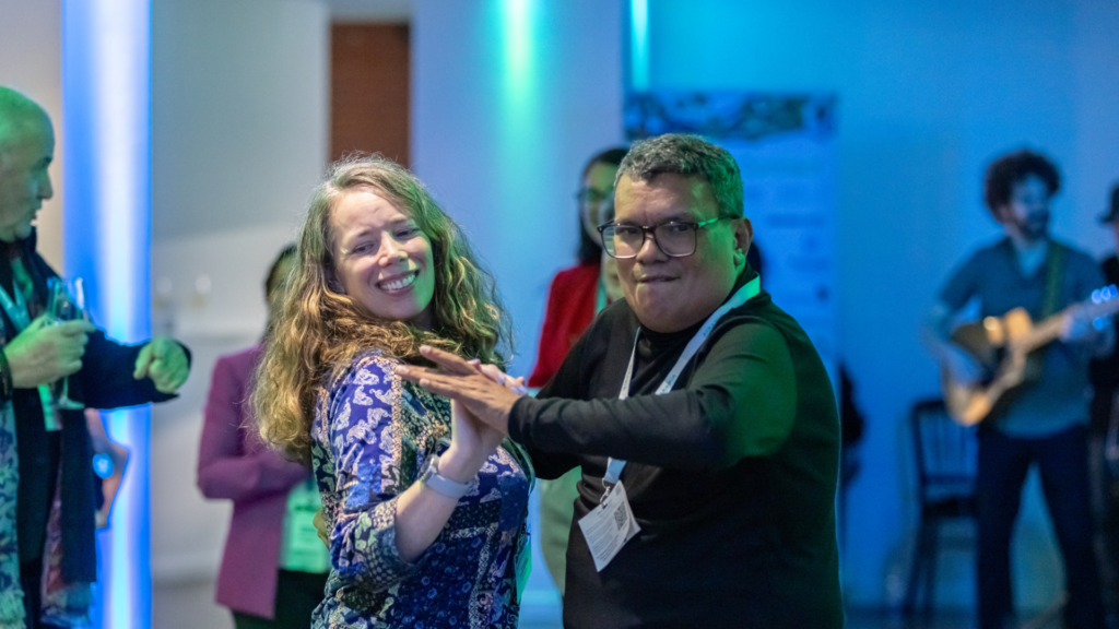 Nelson and Sarah Frankish dancing