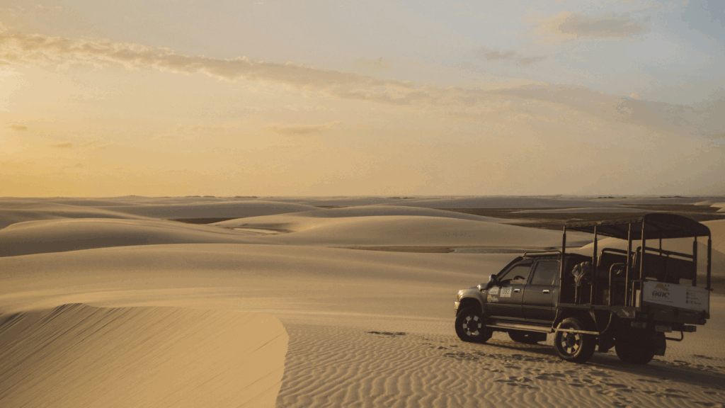 Jeep 4x4 on Lencois Maranhenses