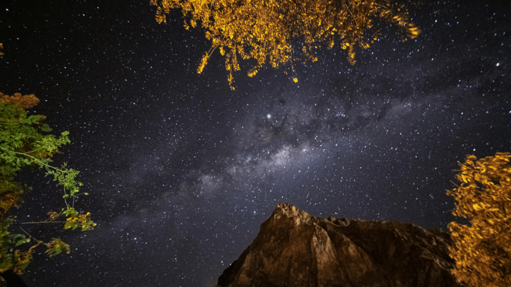 Starry skies over Peru River Rafting Adventure