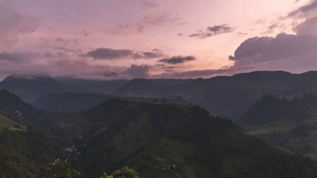 Dark skies over Colombia Glamping