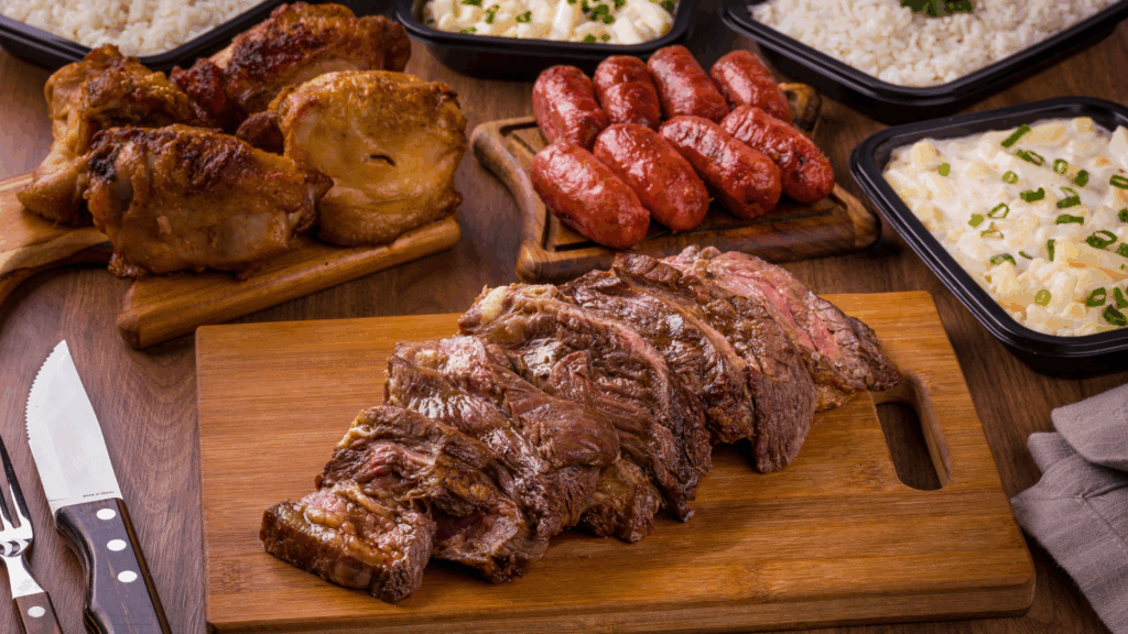 Brazil Barbecue Scene Food