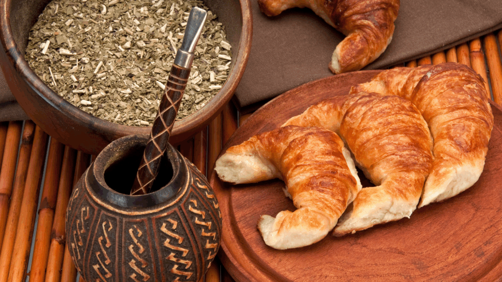 Uruguay Yerba Mate and Medialunas