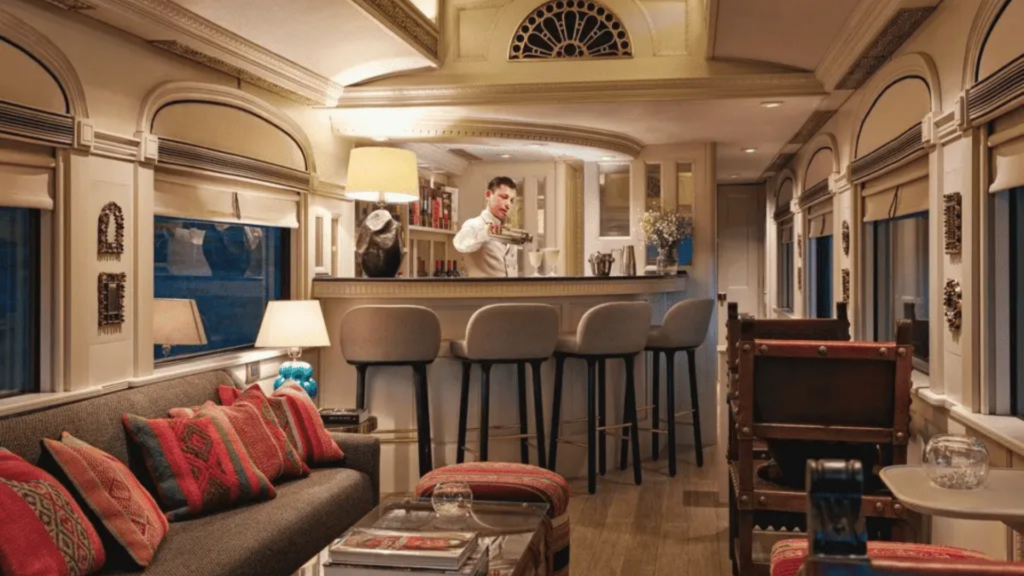 Andean Explorer luxury restaurant car Peru