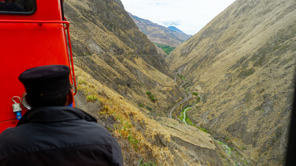 Drivers View of Train track Ecuador