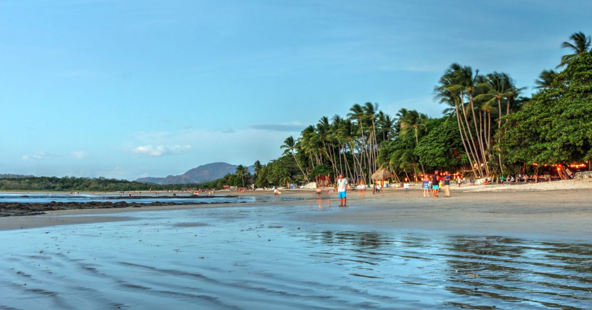 Costa Rica Beach December Hot Sunny New Year